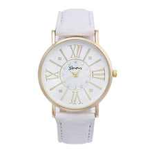 Women Diamond Roman Numerals Leather Watch Quartz WristWatch Watches