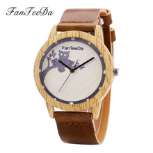 Luxury Fashion Leather Band Analog Quartz Round Wrist Watch Watches