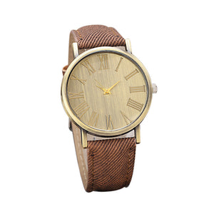 Retro Style Quartz Watch Denim Quartz Watches