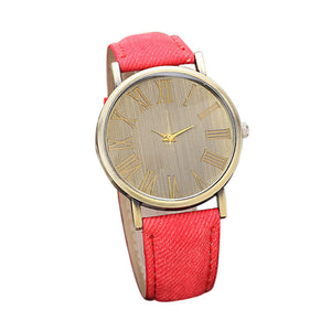 Retro Style Quartz Watch Denim Quartz Watches