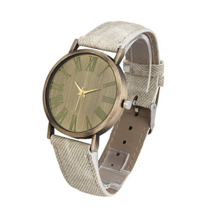 Retro Style Quartz Watch Denim Quartz Watches