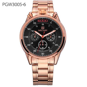 Men's 3D Display Business Men Quartz Military Watches