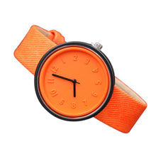 Unisex Simple Fashion Number Watches Quartz Canvas Belt Wrist Watch