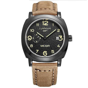 Brand Business Watch Fashion Luxury Leather Men Quartz Watches Military Wristwatch Clock