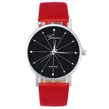 Women Quartz Dial Leather Analog Wrist Watch Round Case Watch