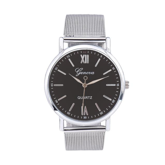 Men Contracted Fashion Watches Steel Band Watches