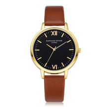 Women Fashion Leather Band Analog Quartz Round Wrist Watch Watches