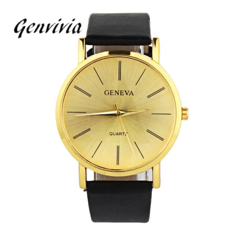 Genvivia 2017 ladies watch Watch Gold Watches Trade Fashion Casual Dignified Table 7 Colors Dress Watch