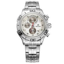 Original Quartz Watch Business Stainless Steel Men Watches Multifunction Chronograph Calendar