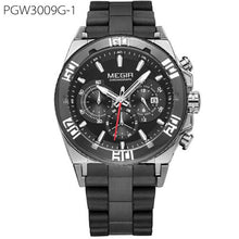 Original Men Watch Chronograph Multifunction Military Wristwatch 3D Dial Quartz Watches Men Clock