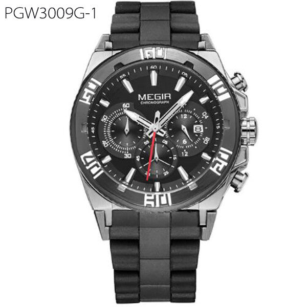 Original Men Watch Chronograph Multifunction Military Wristwatch 3D Dial Quartz Watches Men Clock