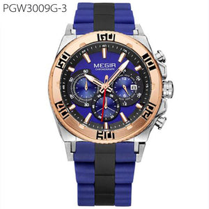 Original Men Watch Chronograph Multifunction Military Wristwatch 3D Dial Quartz Watches Men Clock