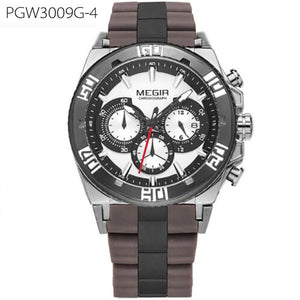 Original Men Watch Chronograph Multifunction Military Wristwatch 3D Dial Quartz Watches Men Clock