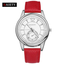 Women Fashion Leather Band Analog Quartz Round Wrist Watch Watches