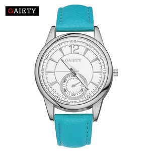 Women Fashion Leather Band Analog Quartz Round Wrist Watch Watches