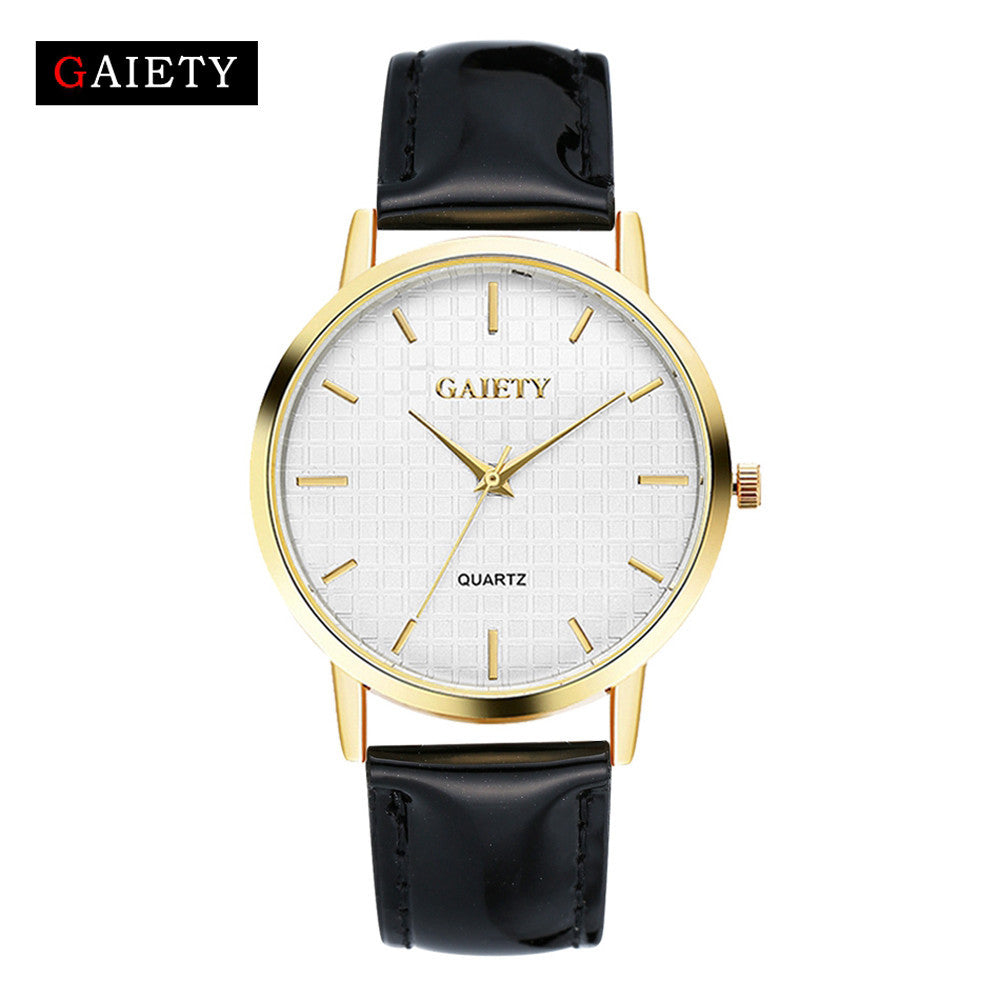 Women Fashion Leather Band Analog Quartz Round Wrist Watch Watches