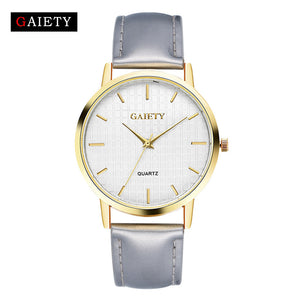 Women Fashion Leather Band Analog Quartz Round Wrist Watch Watches