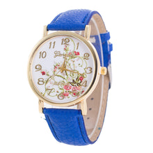 Geneva Fashion Women Flowers Watches Sport Analog Quartz Wrist Watch