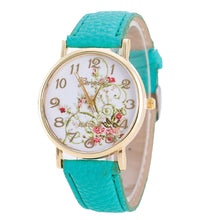 Geneva Fashion Women Flowers Watches Sport Analog Quartz Wrist Watch